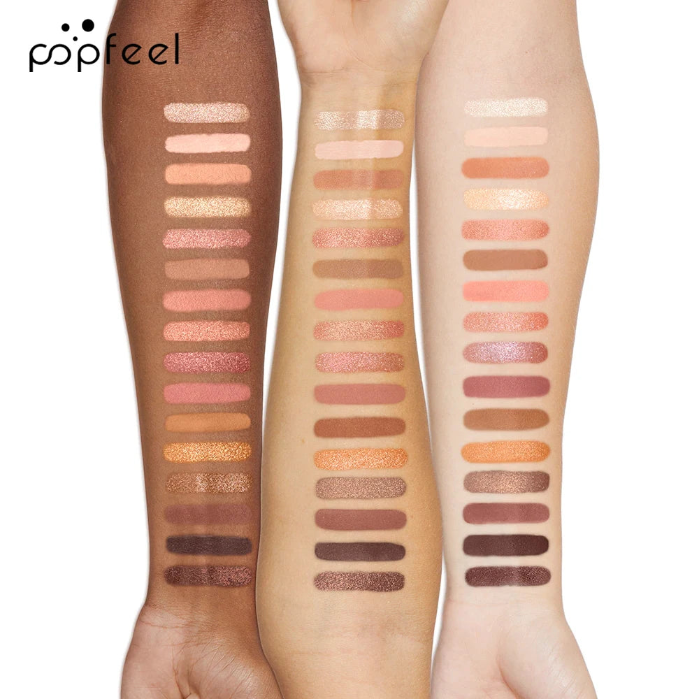 Eyeshadow Palette Natural Nude Matte Shimmer Glitter, 16 colors