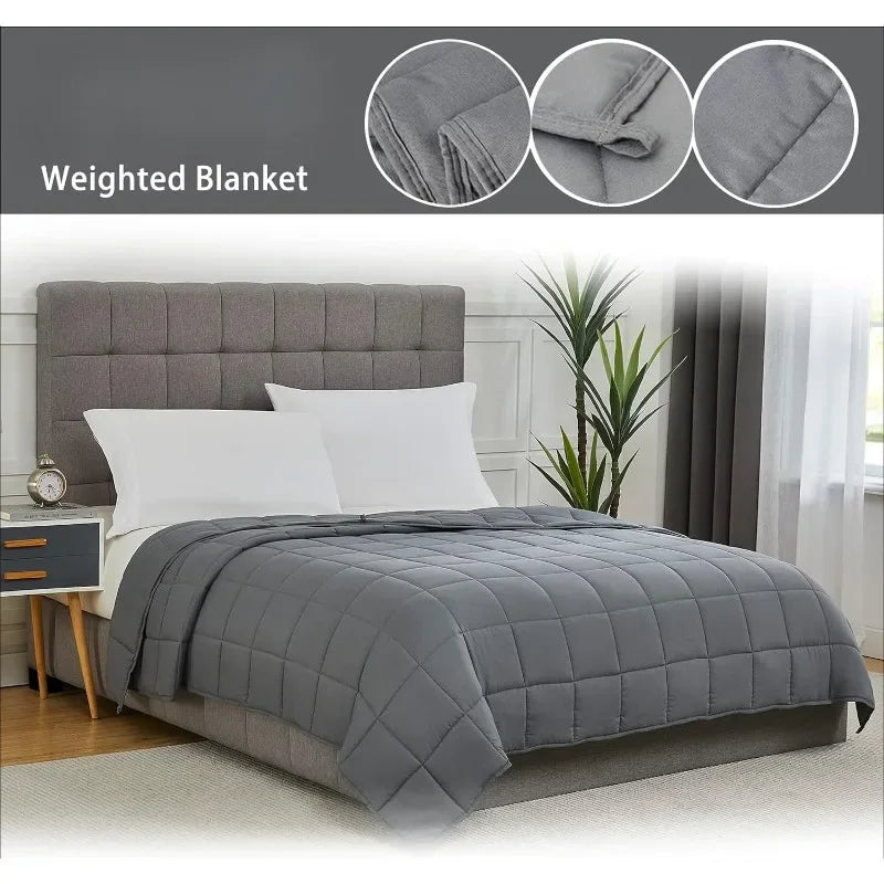 Weighted Blanket Twin Size Cooling and Breathable Heavy Blanket