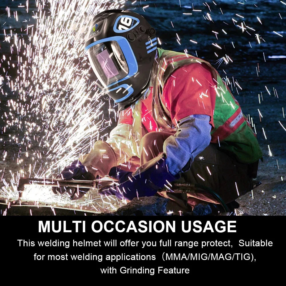 Welding Helmet Mask True Color Auto Fast Darkening Welding Helmet Super Large View Helmet.