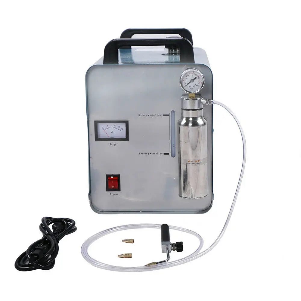 H180 95L Oxygen-Hydrogen Generator Water Welder Polisher HHO Acrylic Flame Polishing Machine Flame Torch Polisher w/ Torch Tip
