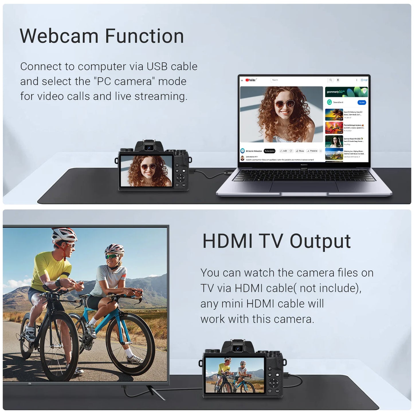 Digital Camera for Photography, 4K 64MP WiFi