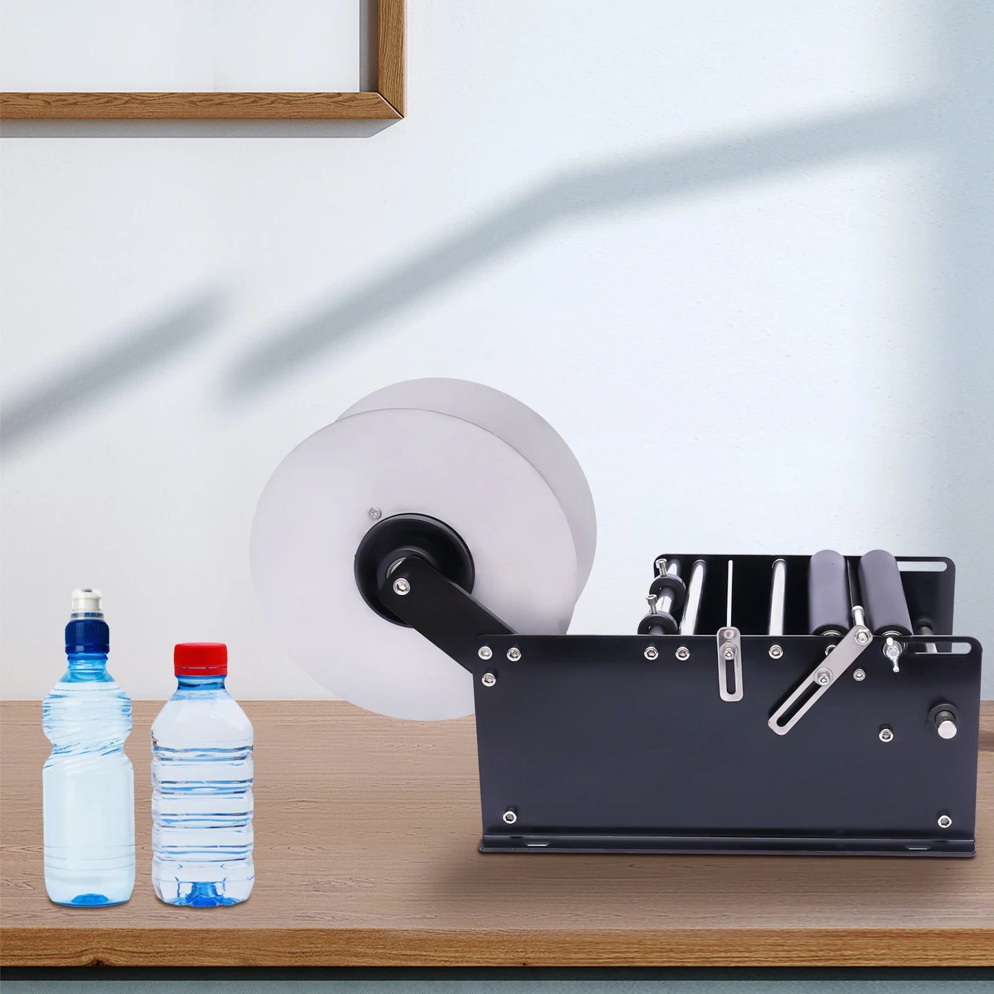 Manual Self Adhesive Labeling Machine Box/Bottle Labeling for Bottles Cans Mt-30 Round