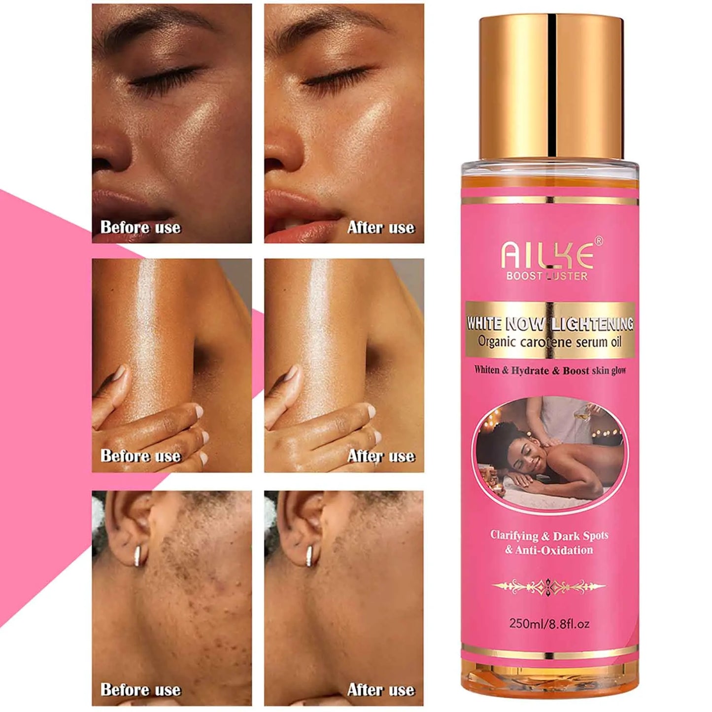 Organic Carotein Serum Body Oil, Clarifying, Deeply Moisturizing