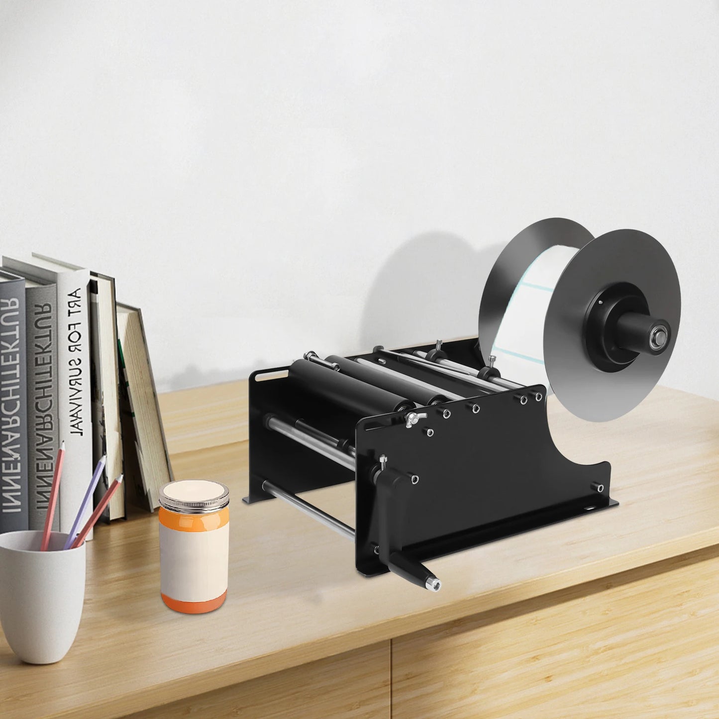 Manual Labeling Machine Mt-30 Round Box/Bottle Labeling Machine Self Adhesive Labeling Machine.