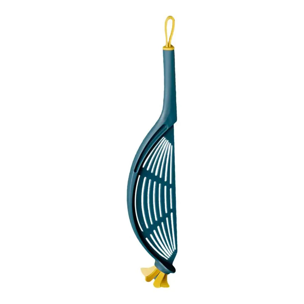 New Pot Strainer Plastic Crescent Pan Strainer With Handle.
