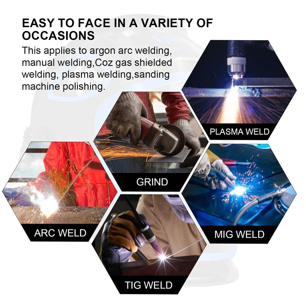Welding Helmet Mask True Color Auto Fast Darkening Welding Helmet Super Large View Helmet.