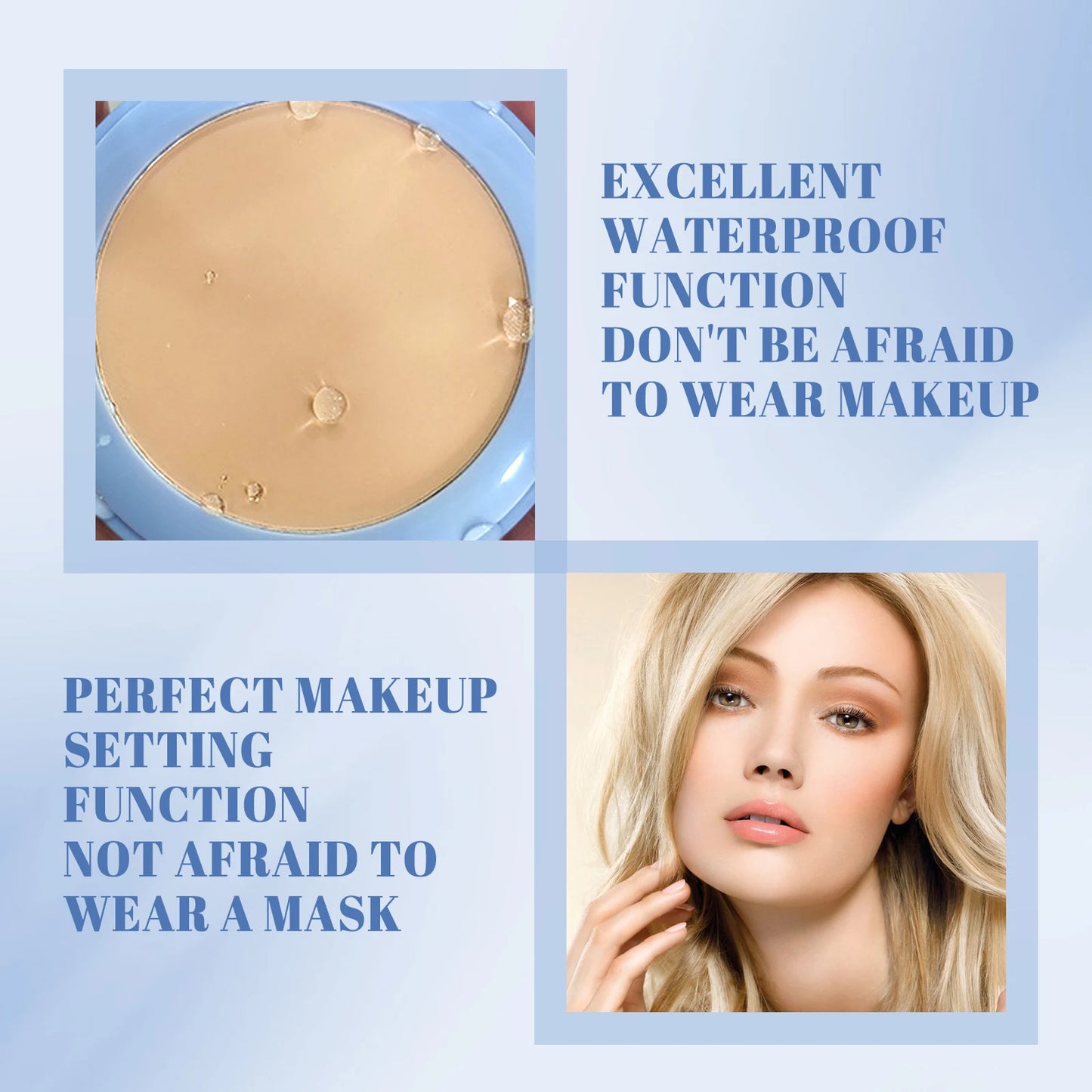 Natural Color 3PCS Powder, Waterproof