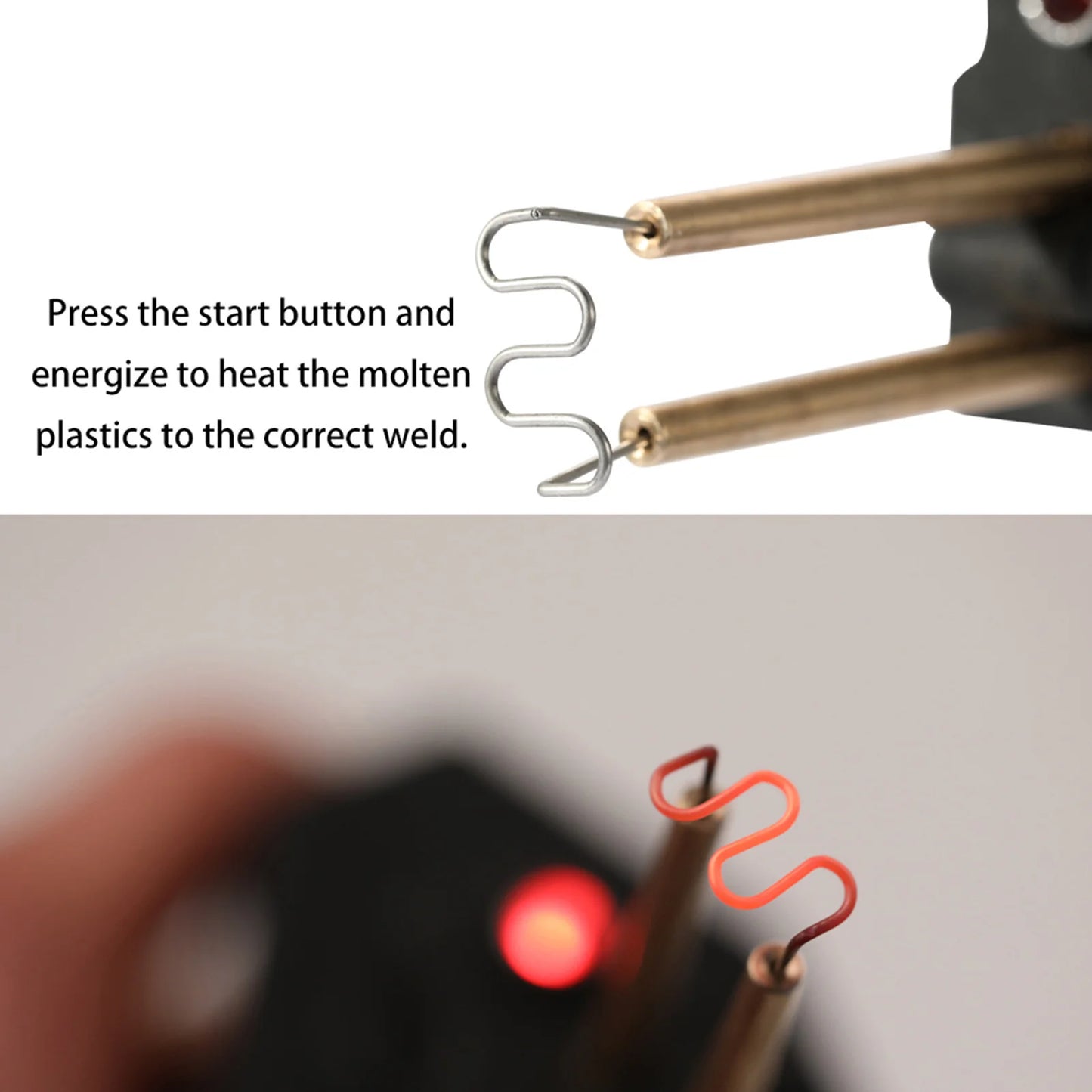 Hot Stapler 70W Plastic Welding Machine, Heat Gun Car Tools Kit Bumper Soldering Iron Repair Staples