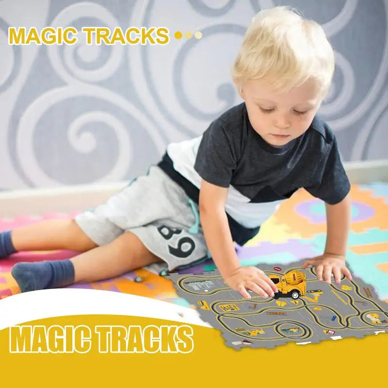 Kids Educational Interactive Jigsaw Puzzle Railrider