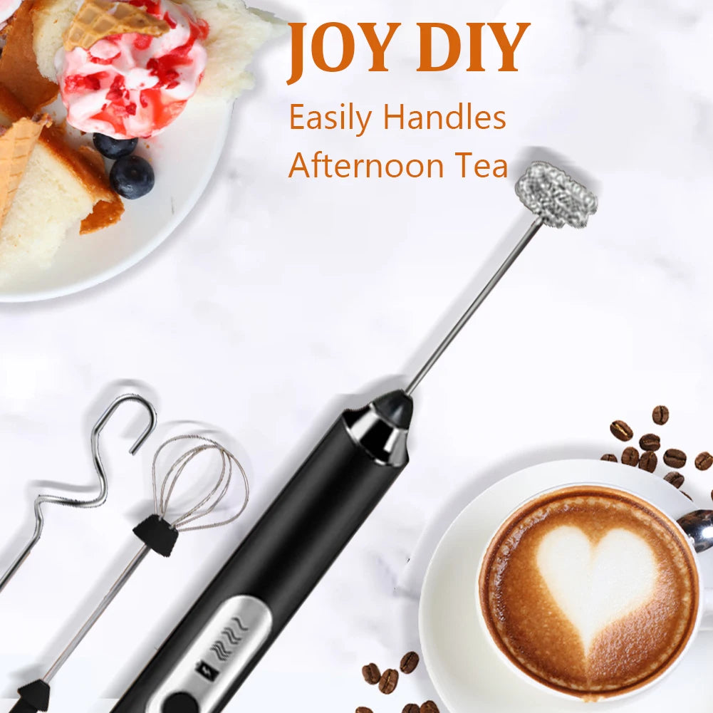 Mini Electric Wireless Whisk Mixer