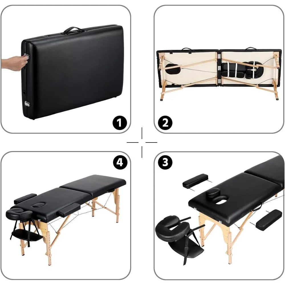 Portable massage table