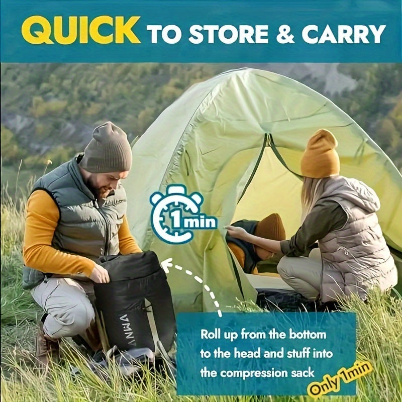 Luxurious Flannel, Queen Size with 2 Pillows, for Cold Weather Camping