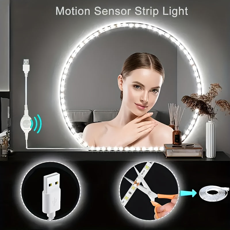 16.4ft Motion-Activated LED Strip Lights.