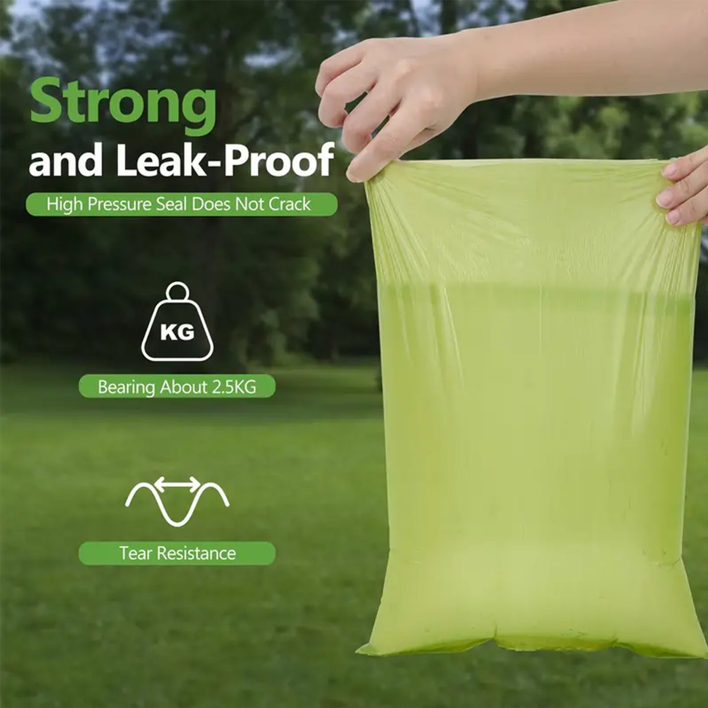 600 bags of 40 rolls of dog poop bags, leak-proof
