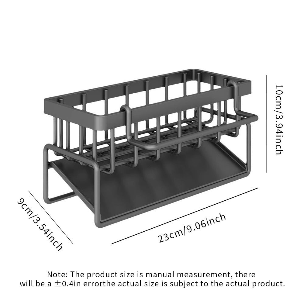 Multifunctional Kitchen Shelf, Rag Drainer Rack Household Drainage Basket,