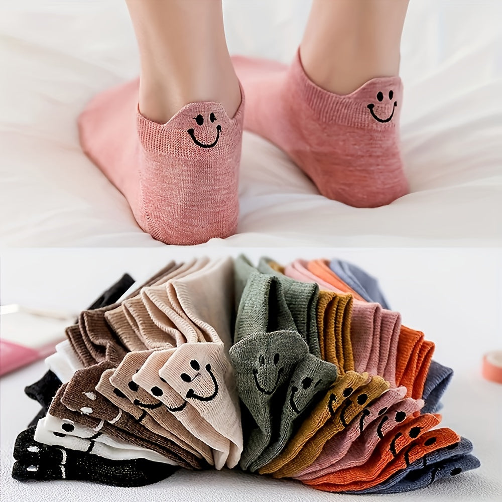 10 Pairs Soft & Breathable Ankle Socks Low Cut Design,One Size for most Women
