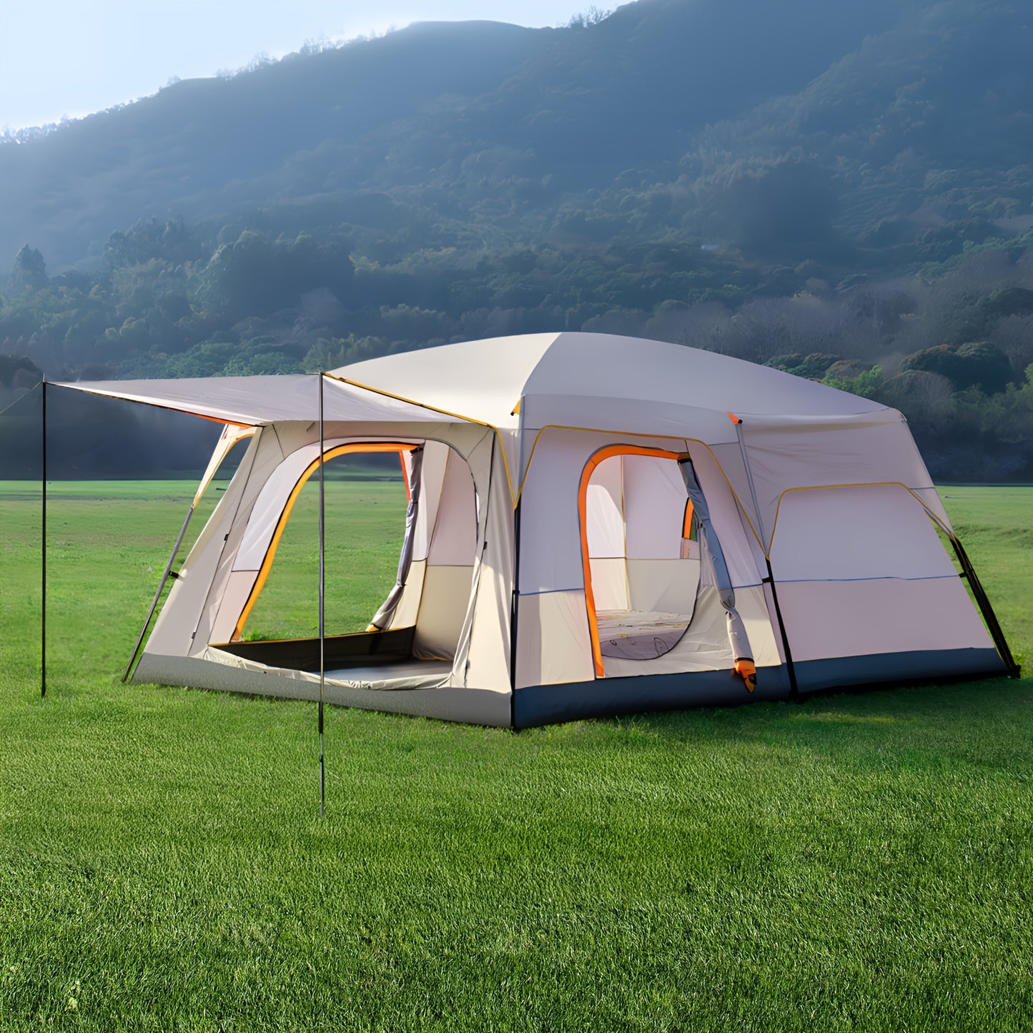 4-6 People Waterproof Quick Open Tent, Anti-mosquito Sunscreen.