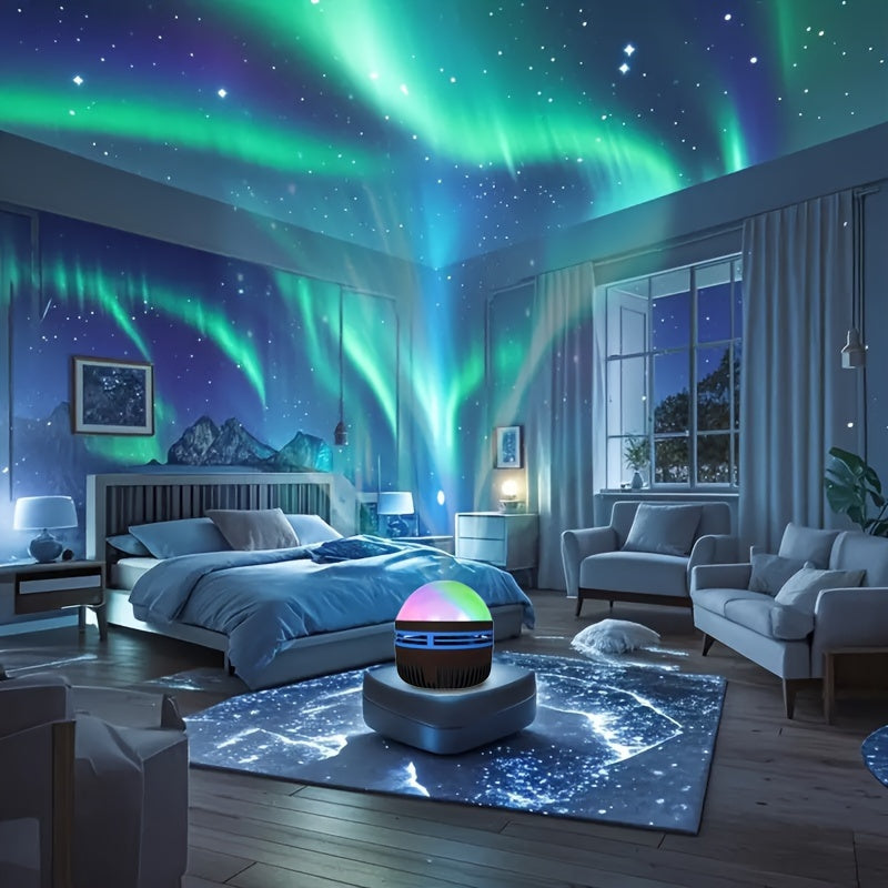 Aurora & Ocean Wave LED Night Light with Remote