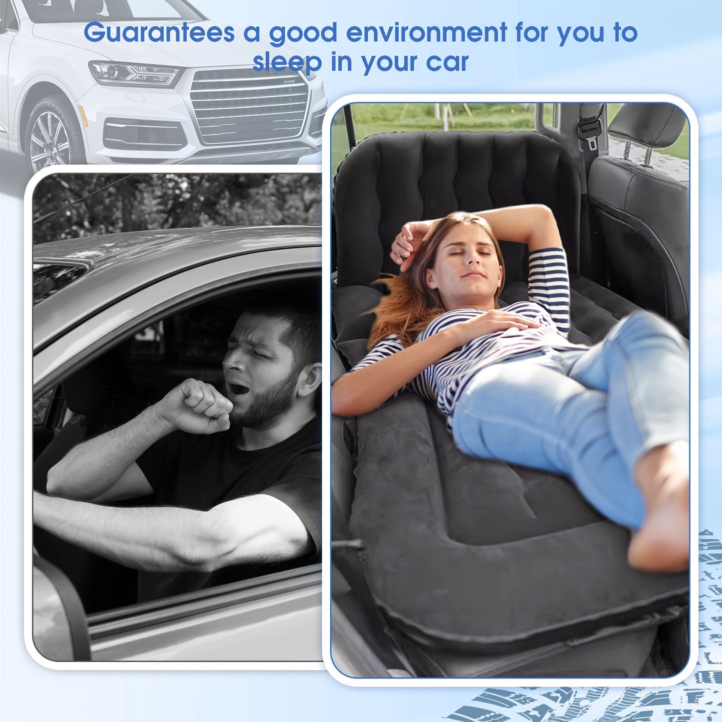 2-in-1 Adjustable Multifunction Inflatable Travel Mattress