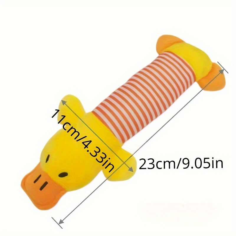 Adorable Pet Squeaky Plush Toy - Durable Chew Toy For Dental Health Soft
