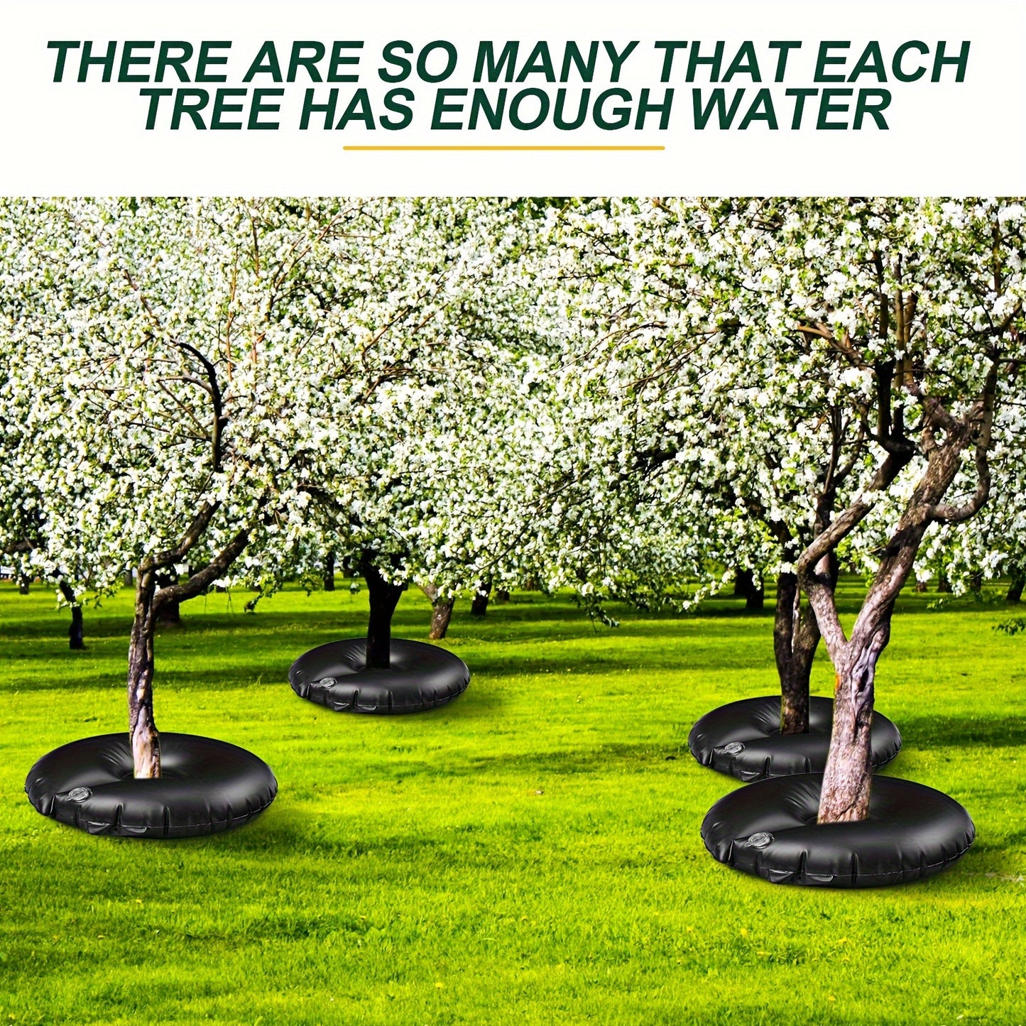 8 Pack Tree Watering Bags Tree Watering Ring Slow Release PVC Drip Irrigation Water Pouch Automatic Drip System For Planting Gardening Trees And Shrubs