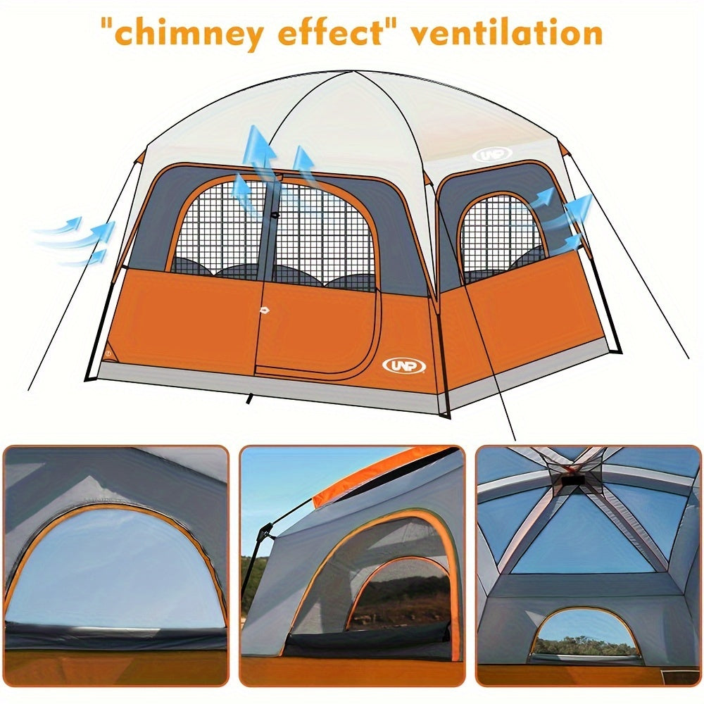 Easy Setup Camping Tent For Family Camping, 6 Person