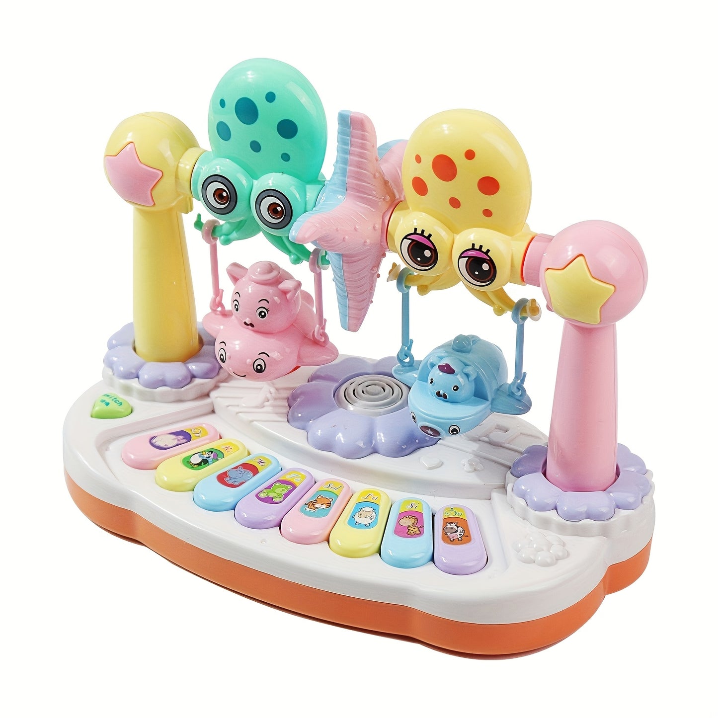educational piano keyboard toys, pre-loaded songs and lights for early learning and development