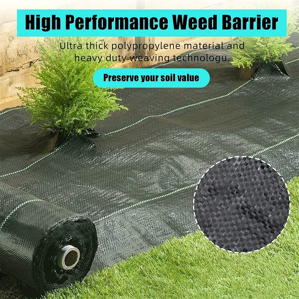 3ft x 300ft Premium Weed Barrier Landscape Fabric, Towallmark 3.24 oz Heavy Duty, Weed Control Fabric, High Permeability, Good for Flower Bed, Driveway Fabric and Ground Cover