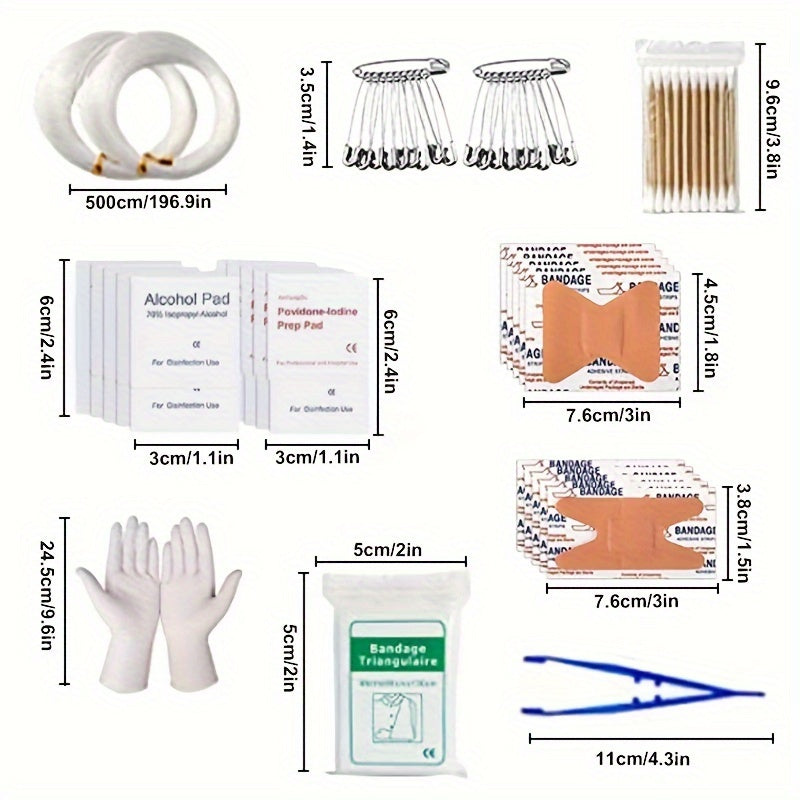 250Pcs Ultimate Survival Kit - Comprehensive First Aid Kit, Emergency Tent, Compatible Bag, and Multi-Tool.
