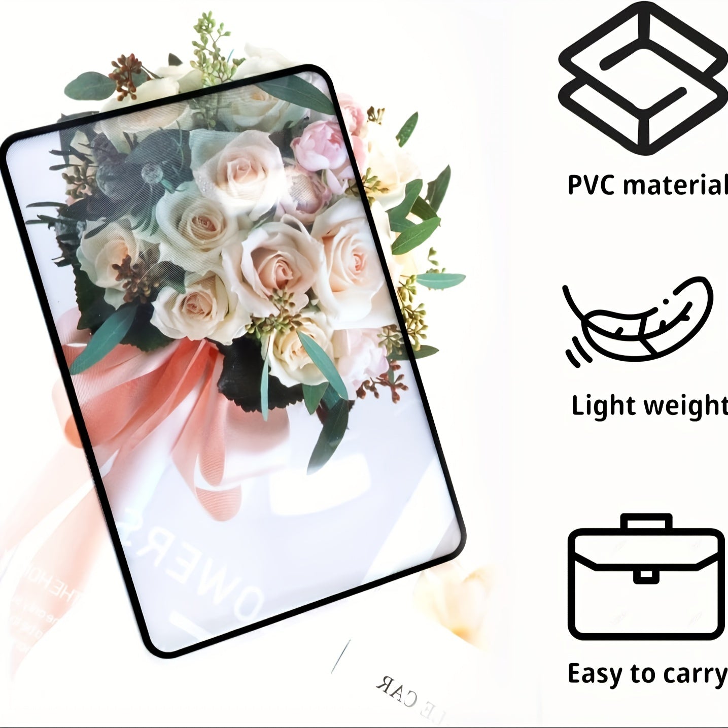 3X Magnifier - Crystal-Clear Portable Transparent Card-Style Magnifying Glass with Compact Design