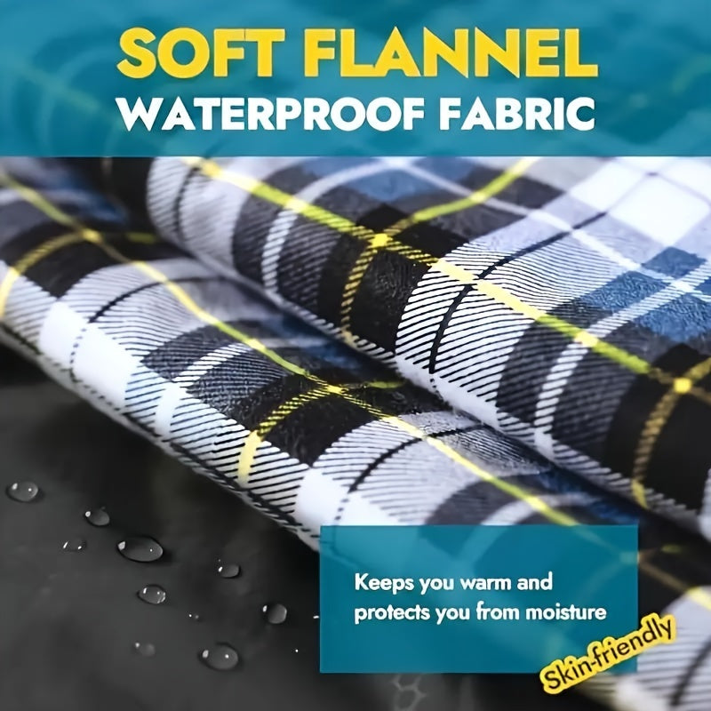Luxurious Flannel, Queen Size with 2 Pillows, for Cold Weather Camping