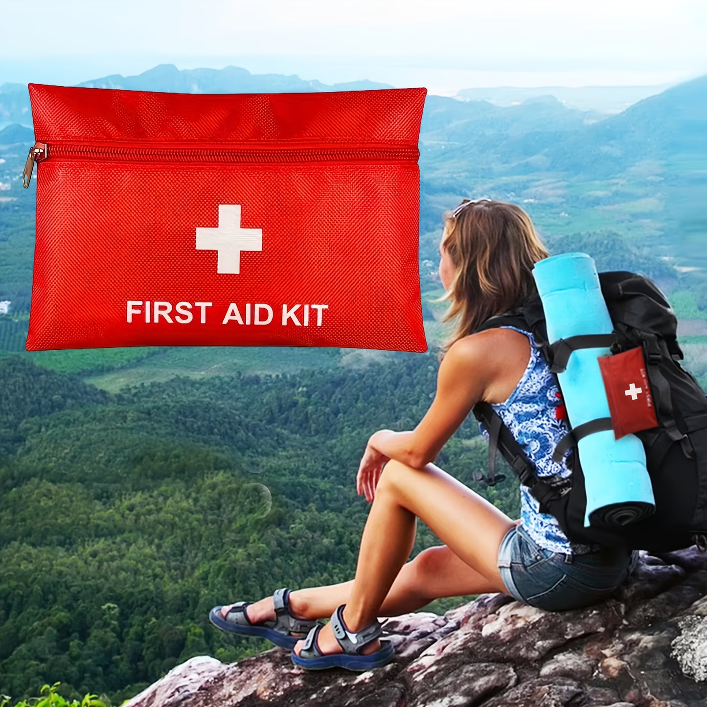 Ultimate  First Aid Kit – Complete Survival Gear with Bandages, Scissors, Tweezers, Wet Wipes, Tourniquet