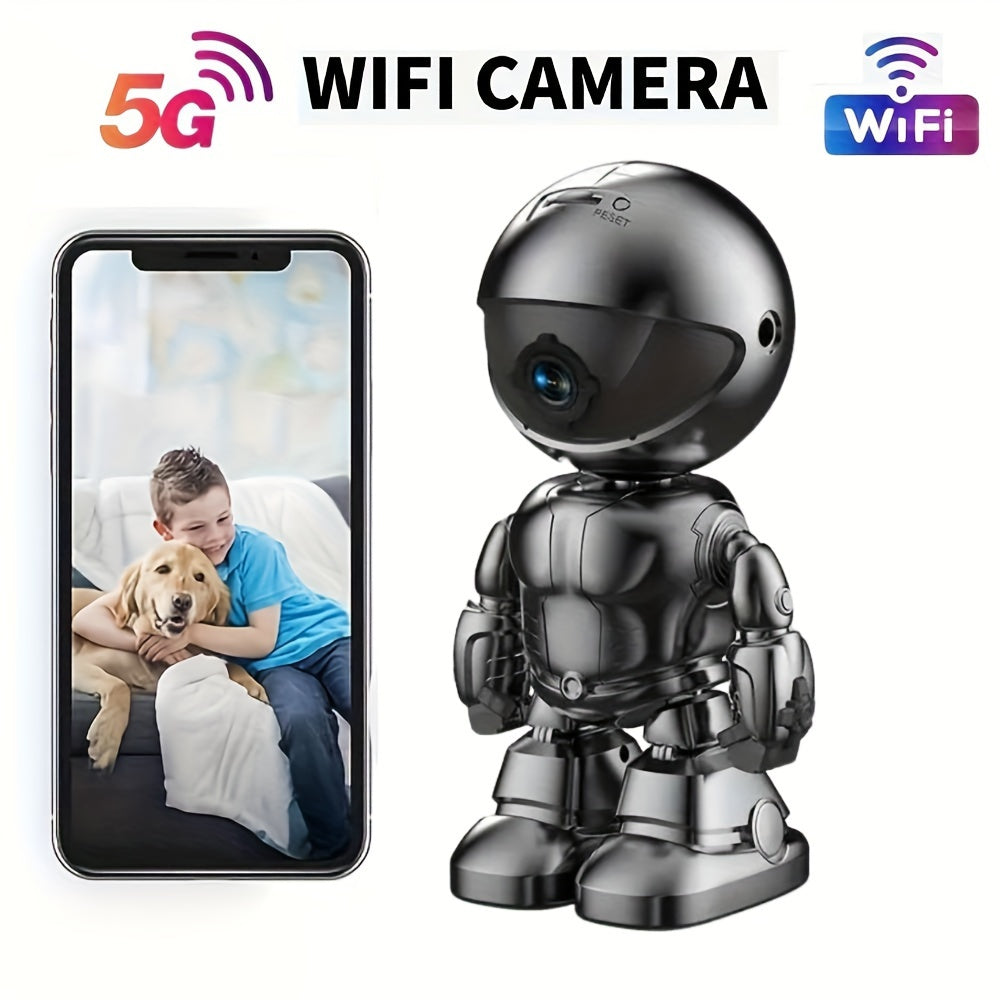 HD Smart Robot Camera With Motion Detection, Two-way Voice Automatic Tracking Function, Alarm Function, Night Vision Function/