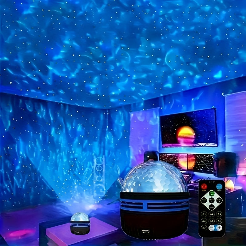 Aurora & Ocean Wave LED Night Light with Remote