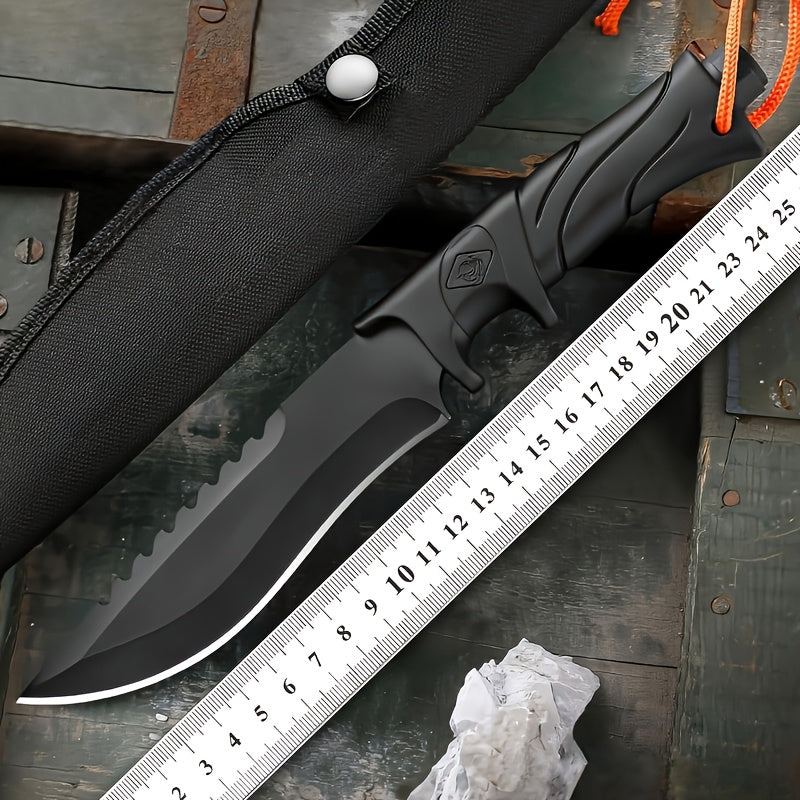 Damascus Hand Forged Knife and Leather Sheath
