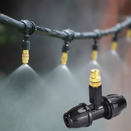 10pcs Automatic Plant Watering System with Atomizing Nozzles for Efficient Gardening