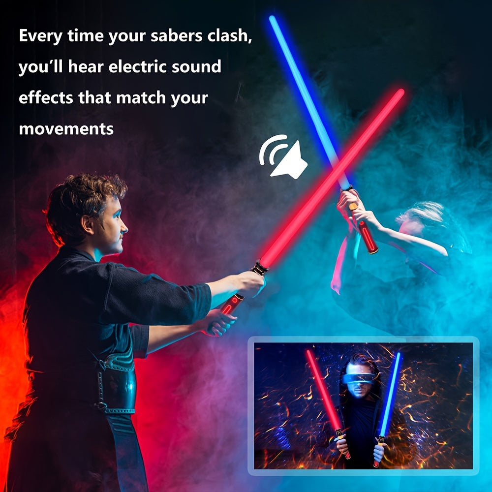 3 Pack Light Saber, For Kids With FX Sound, Expandable Light Up Saber