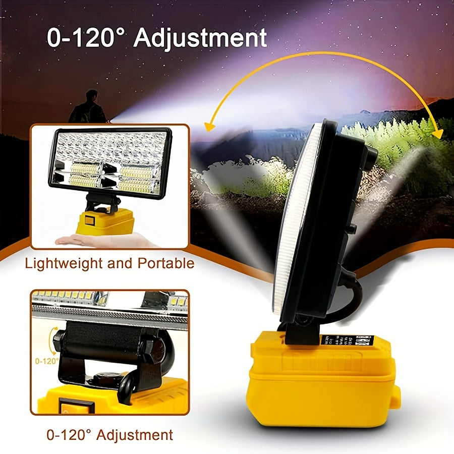 LED Flood Light For Outdoor, Camping, Car Repairing, Emergency And Job Site Lighting