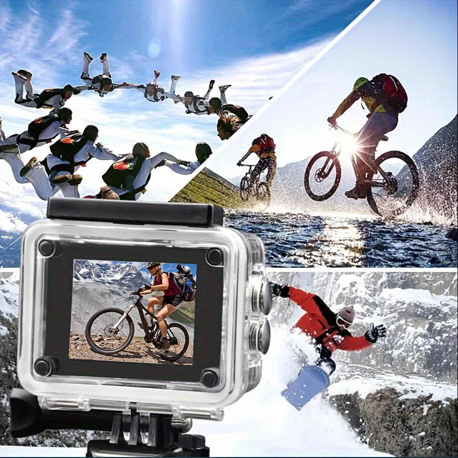 High Clarity 4K 1080P WiFi 16 Mega Sports Action Camera DVR Camcorder Outdoor Cycling Diving HD Camera With 32G Card