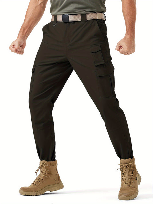 Plus Size Men's Tactical Hiking Pants - Ultra-Durable Water Resistant Ripstop Cargo Pants with 8 Pockets, Lightweight Quick Dry Technology, and Breathable Fabric Ideal for Big and Tall Men