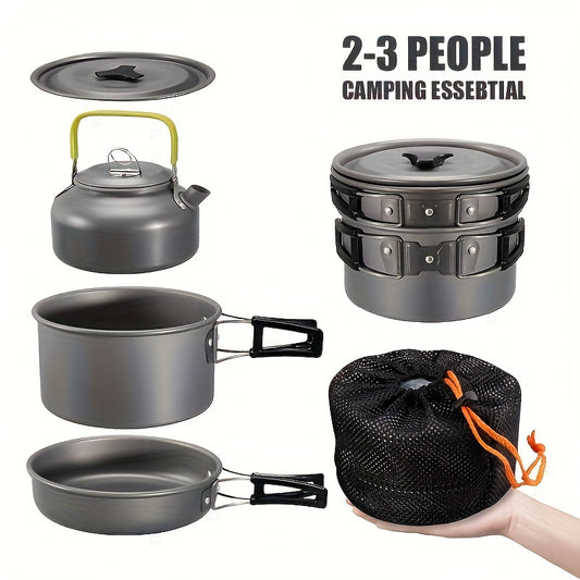 3pcs Aluminum Lightweight Camping Cookware Set