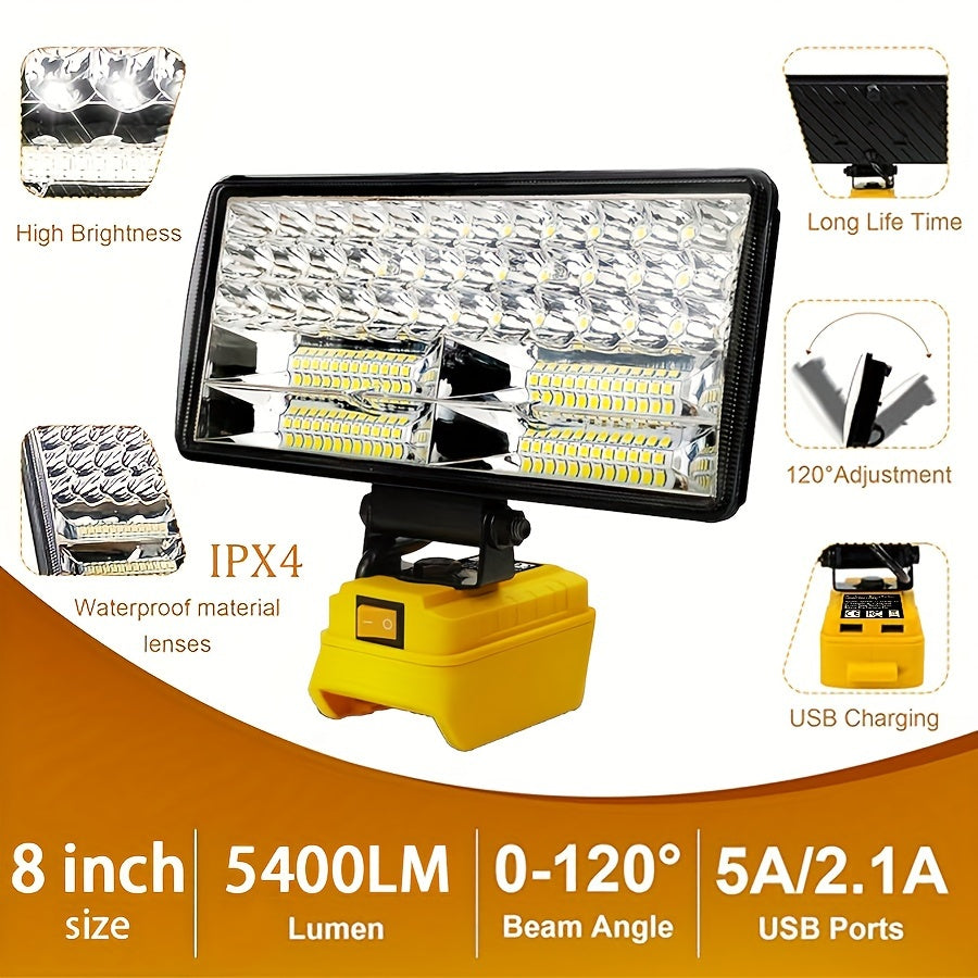 LED Flood Light For Outdoor, Camping, Car Repairing, Emergency And Job Site Lighting