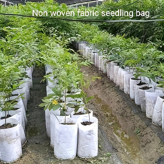 100 PCS Non-Woven Fabric Seedling Bags - Perfect for Indoor and Outdoor Planting