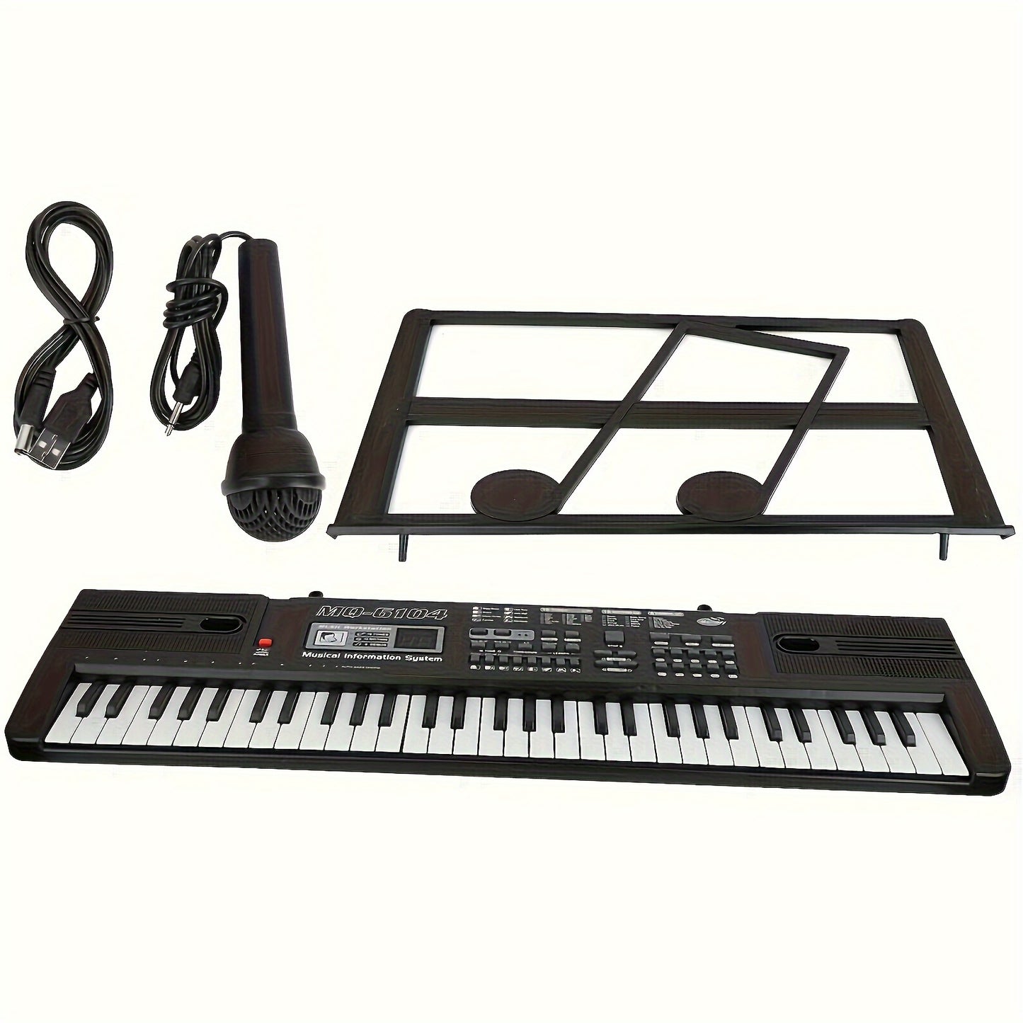 61-Key Kids Electronic Keyboard Piano with Interactive Learning, Microphone for Children Ages 3-12.