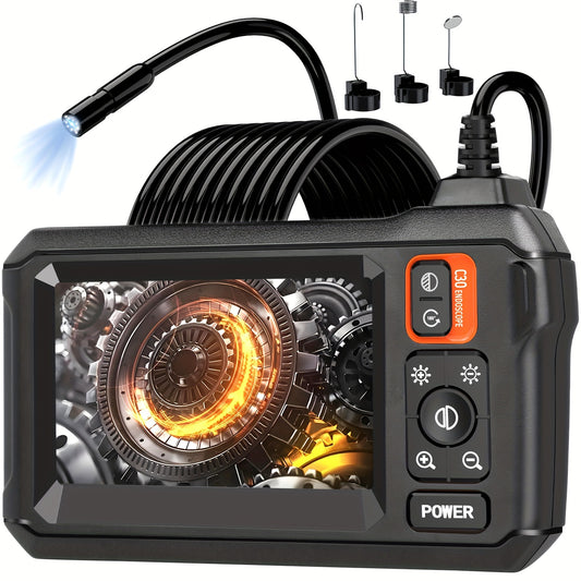 Borescope Camera With Light, IP67 Waterproof Endoscope Camera With Light, 1080P HD Inspection Camera, 50ft Snake Camera,