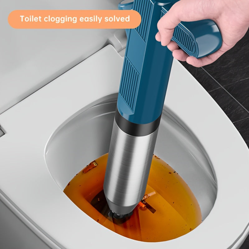 High Pressure  Toilet Plunger Set with Visual Air Pressure Gauge