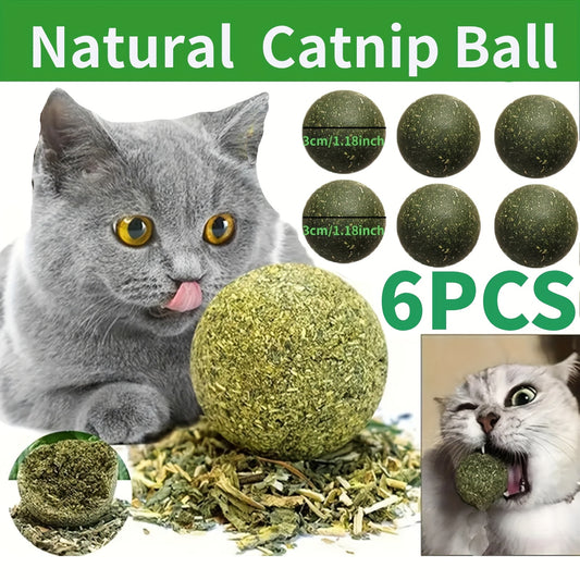 6PCS Whisker Whirlwind Catnip Balls