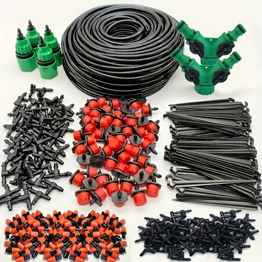 1 Set Of DIY Garden Drip Irrigation Hose, Watering System.