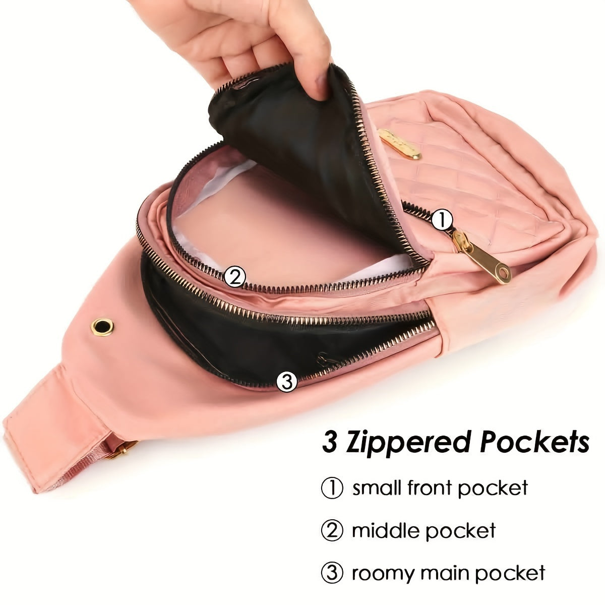 Small Sling Bag, Adjustable Lightweight Travel Bag