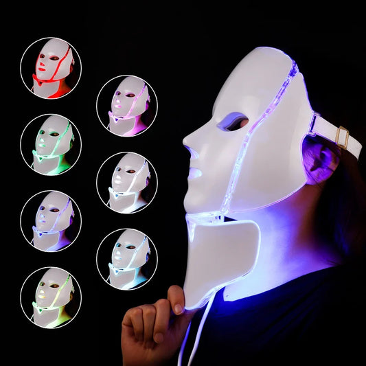 LED Facial Mask, Rejuvenation Face and Neck Care